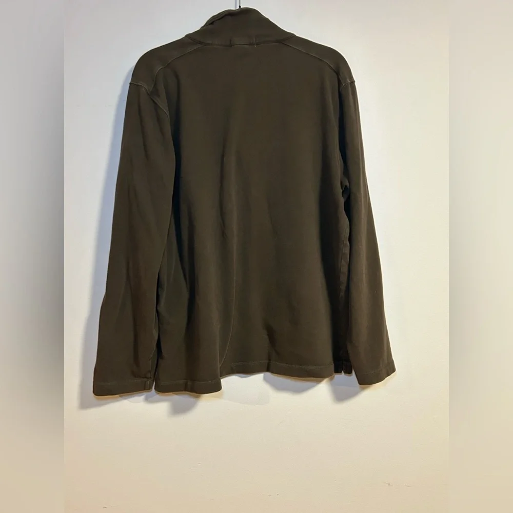 Vintage J.Crew 100% Cotton Brown Quarter Zip Pullover Sweatshirt – Men’s M